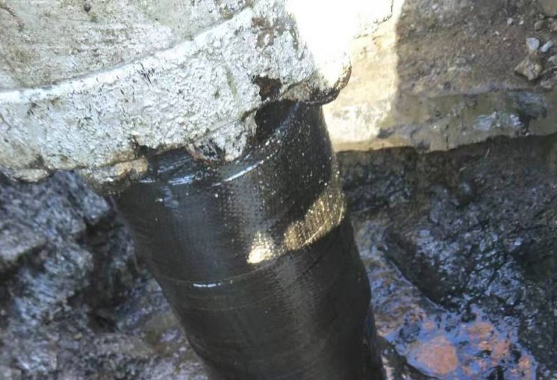 油井套管短接碳纖維加固結構補強